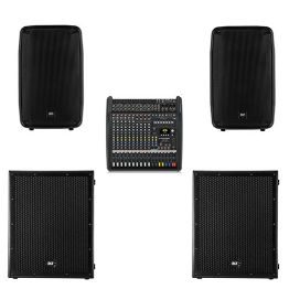 RCF-HDM45-i-RCF-8004 (3) Paket ozvucenja za iznajmljivanje sa 2 RCF HDM45 zvucnika, RCF 8004 bas binovima, dynacord cms 1000-3 miksetom, stalcima i kablovima.